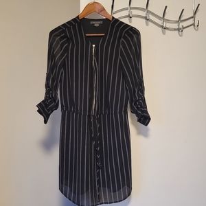 (2/$15) Suzy Shier striped zip up dress